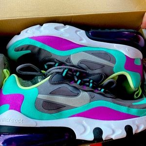 Air Max 270 React GS 'Gunsmoke Aurora Violet'